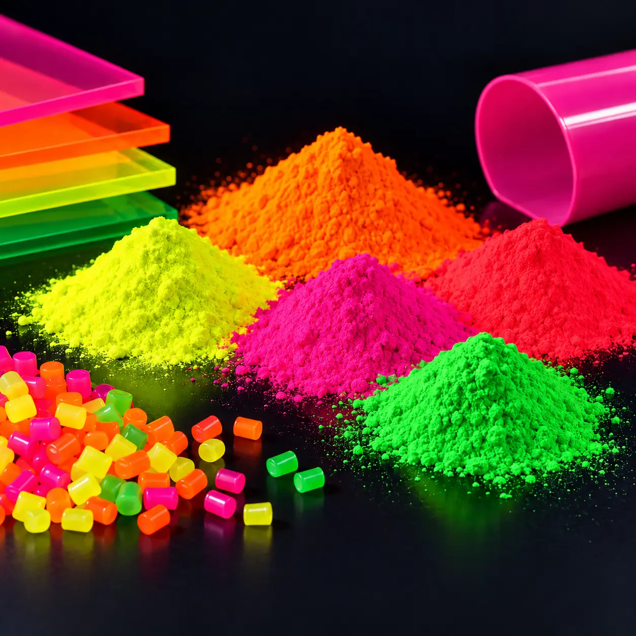 Floresan Pigmentler Nedir? Çeşitleri, Özellikleri ve Kullanım Alanları | Tüver Pigment