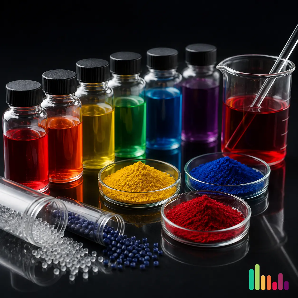 Solvent Dye Seçerken Nelere Dikkat Edilmeli? Plastik ve Boya Uygulamaları İçin Rehber | Tüver Pigment Resmi