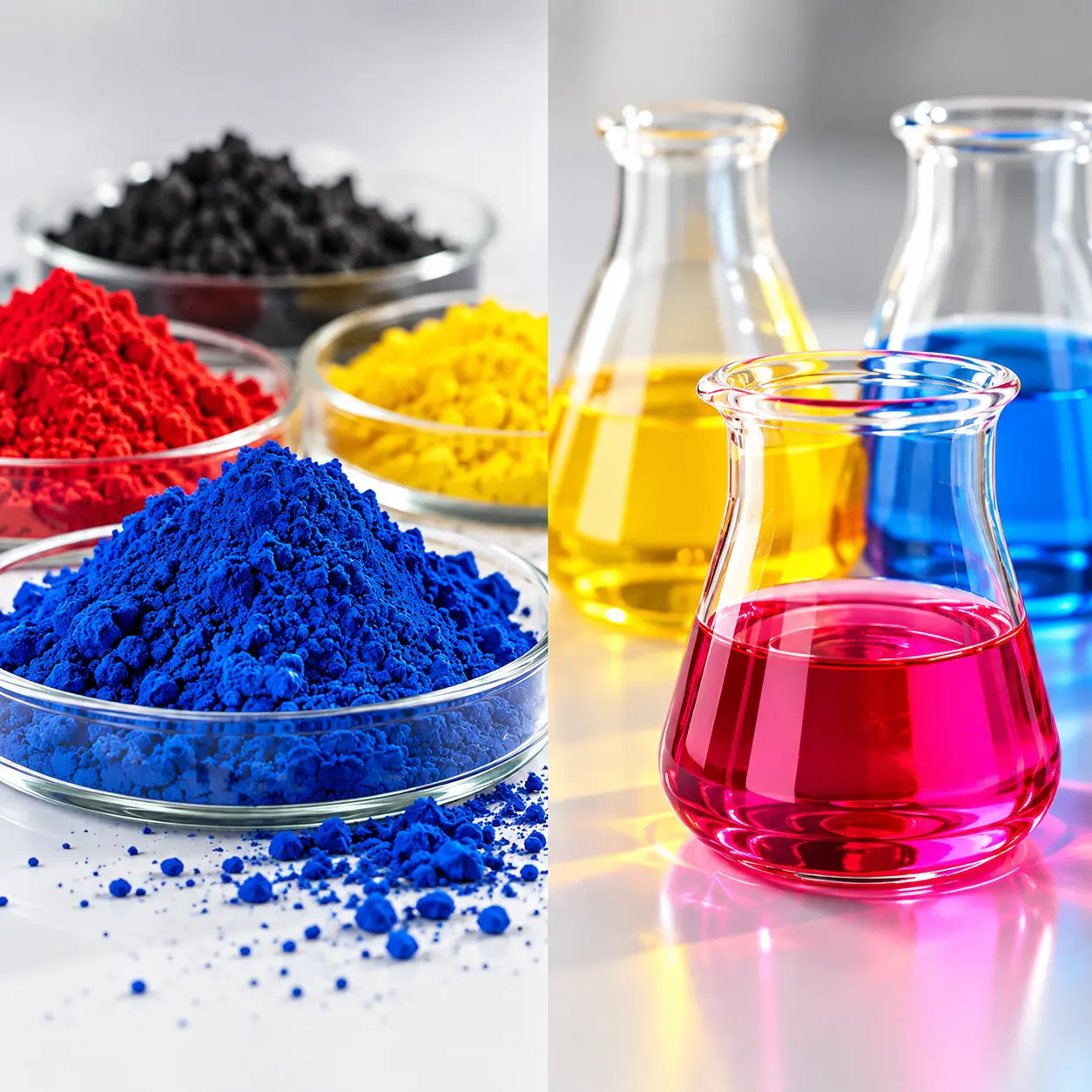 Pigment ve Dye Arasındaki Fark: Hangi Durumda Hangisi Kullanılır? | Tüver Pigment Resmi